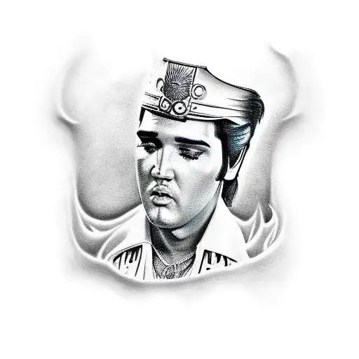 elvis tattoo design idea