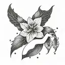 Incorporate symbols of empowerment and sensuality related to being a hotwife in a dotwork style tattoo tattoo design idea