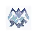 programmer family with ursa major and mountains in antwerpen tattoo design idea