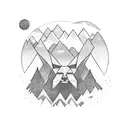 programmer family with ursa major and mountains in antwerpen tattoo design idea