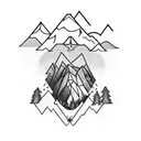 programmer family with ursa major and mountains in antwerpen tattoo design idea