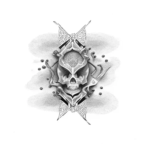 trust no one tattoo design idea