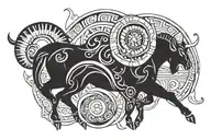 Aries tattoo design idea