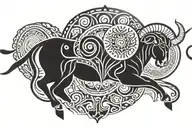 Aries tattoo design idea