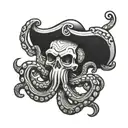 octopus anchor marine propeller tattoo design idea