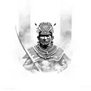 Aztec warrior tattoo design idea