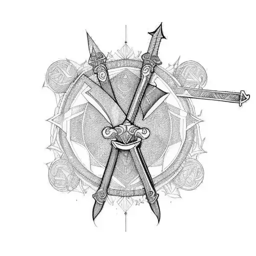 Sword tattoo design idea