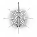 Sword tattoo design idea