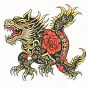 Cuervo tattoo design idea