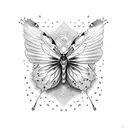 KOREAN GUY WITH BUTTERFLY tattoo design idea