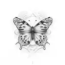 KOREAN GUY WITH BUTTERFLY tattoo design idea