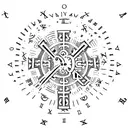 roman numeral 14  tattoo design idea