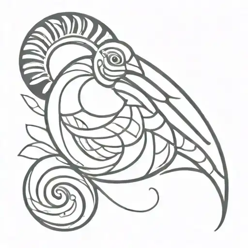 dodo maori style tattoo design idea
