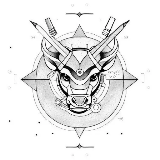 Sagittarius  tattoo design idea