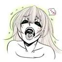 ahegao tattoo design idea