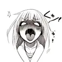 ahegao tattoo design idea