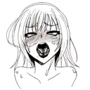 ahegao tattoo design idea