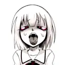 ahegao tattoo design idea