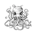 A stack of books with an octopus tentacle wrapped around it tattoo design idea