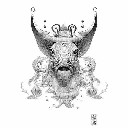 cerdo rey tattoo design idea