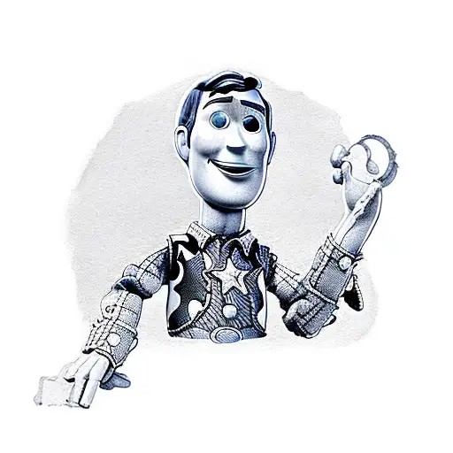 outlaw Woody from Toy Story  tattoo design idea