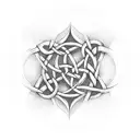 Celtic father daughter knot tattoo design idea