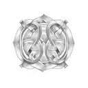 Celtic father daughter knot tattoo design idea