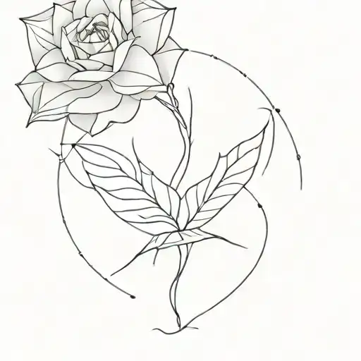 This tattoo is a minimalist line drawing in the continuous line style. tattoo design idea