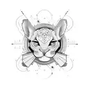 Chip with data bus lines tattoo design idea
