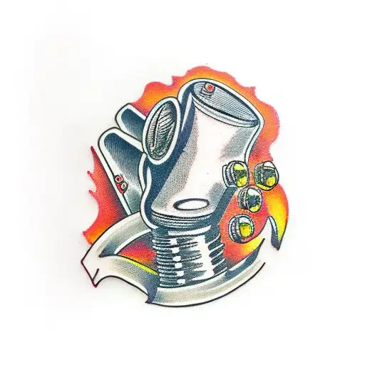 knuckle with wrench tattoo design idea