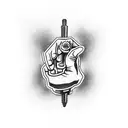knuckle with wrench tattoo design idea