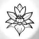 Lotus Flower, daffodil, daisy, tulip tattoo design idea