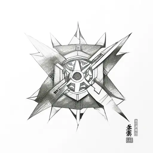 shuriken tattoo design idea