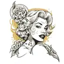 Marilyn Monroe tattoo design idea