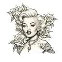Marilyn Monroe tattoo design idea