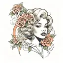 Marilyn Monroe tattoo design idea