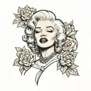 Marilyn Monroe tattoo design idea