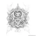 Tattoo design with the initials of my 5 kids whose names are Mmeso, Chuchu, Zara, Neta and Cheta. Mmeso and Chuchu died  tattoo design idea