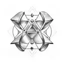 molecule, arrows, squares, triangles, circles, space, viking tattoo tattoo design idea