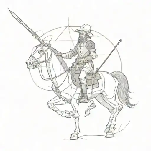 don quixote tattoo design idea