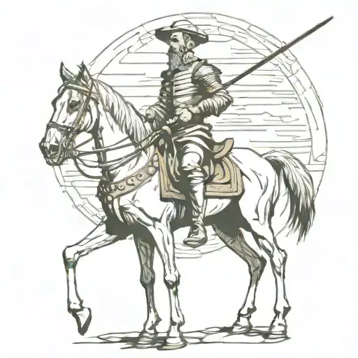 don quixote tattoo design idea