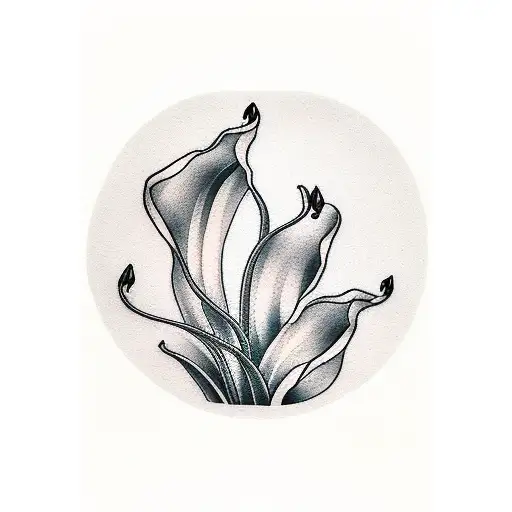 calla lily tattoo design idea