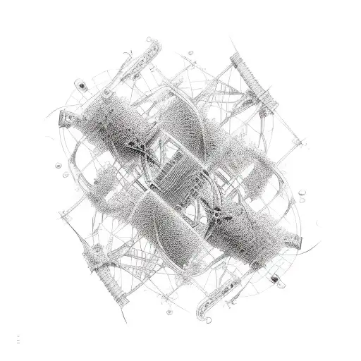 DNA with Neural Network  tattoo design idea