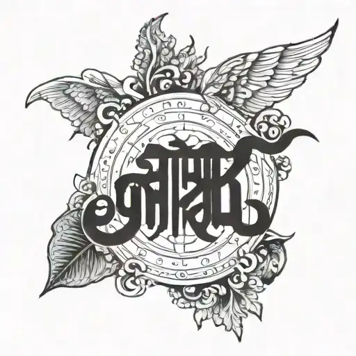 sanskrit shlok anth Asti prarambh with Hindi and English meaning   tattoo design idea