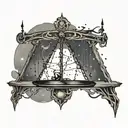 Libra constellation tattoo design idea