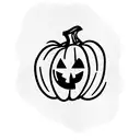 miscarriage theme tattoo in shape of pumpkin  tattoo design idea