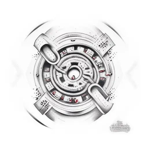 everything everywhere all at once bagel tattoo design idea