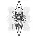 Grim Reaper tattoo design idea