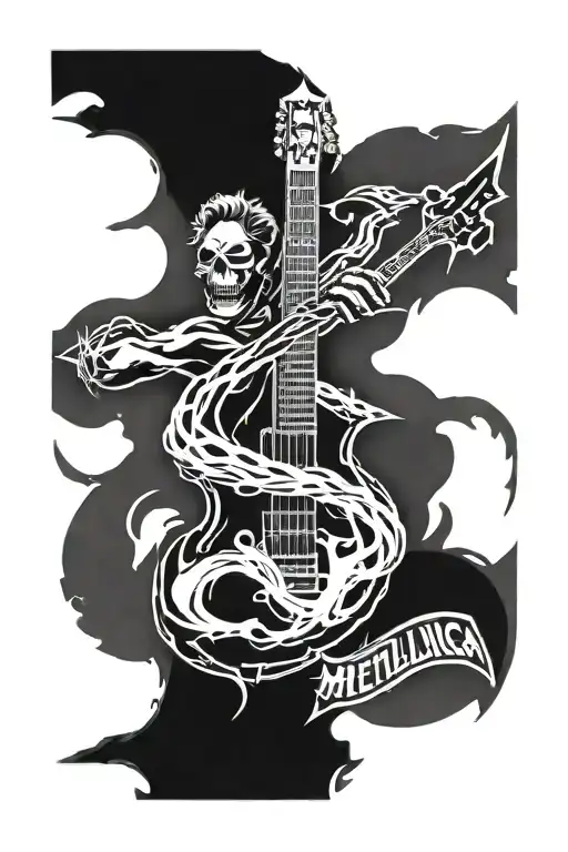 Metallica logo tattoo design idea