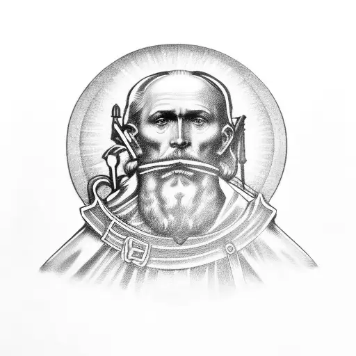 Saint Christopher tattoo design idea